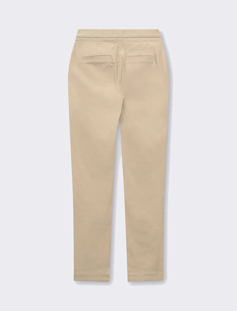 Pantalone in bengalina da donna - Beige corda
