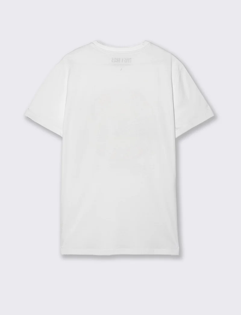 T-shirt stampa guns n' roses da uomo - Bianco