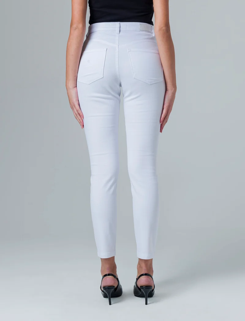 Pantalone skinny colored da donna - Bianco