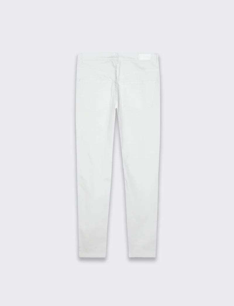 Pantalone skinny colored da donna - Bianco