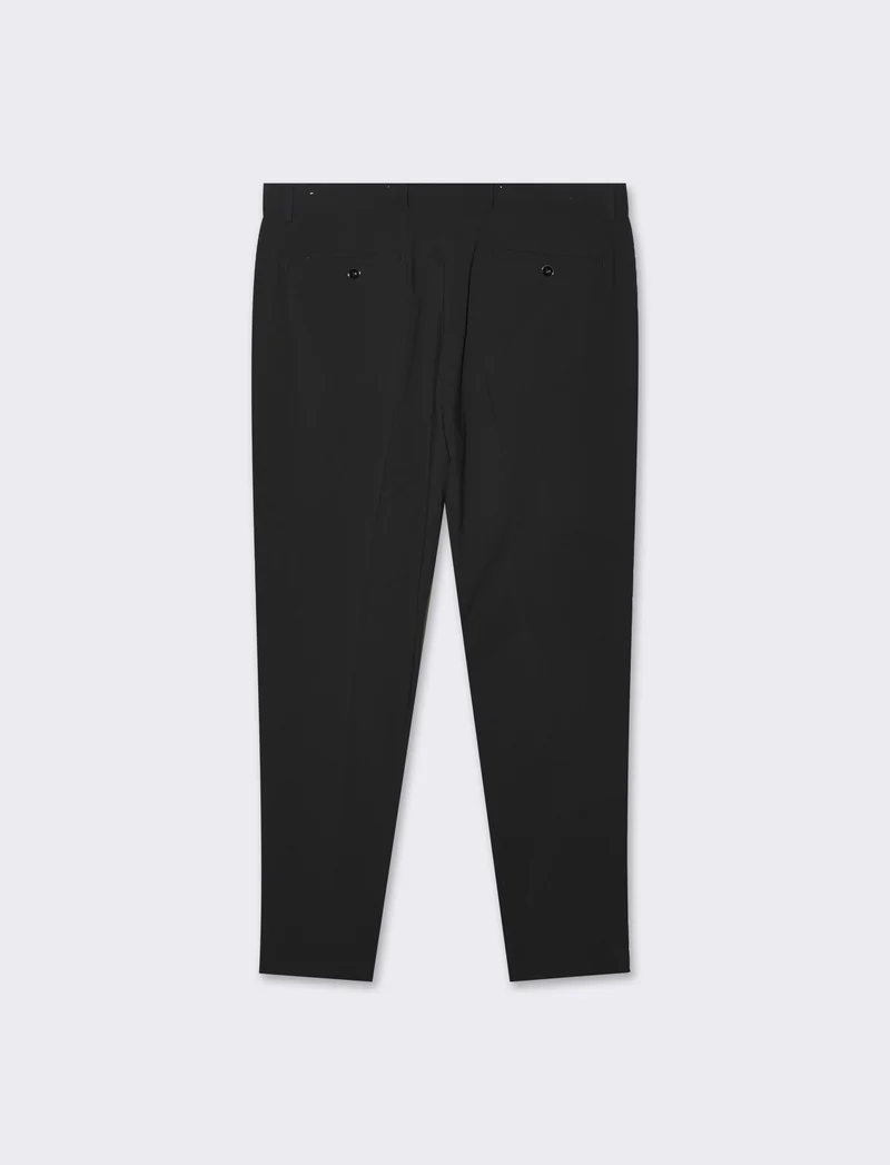 Pantaloni da completo formal fit da uomo - Nero