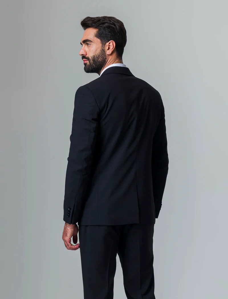 Blazer da completo formal fit da uomo - Nero