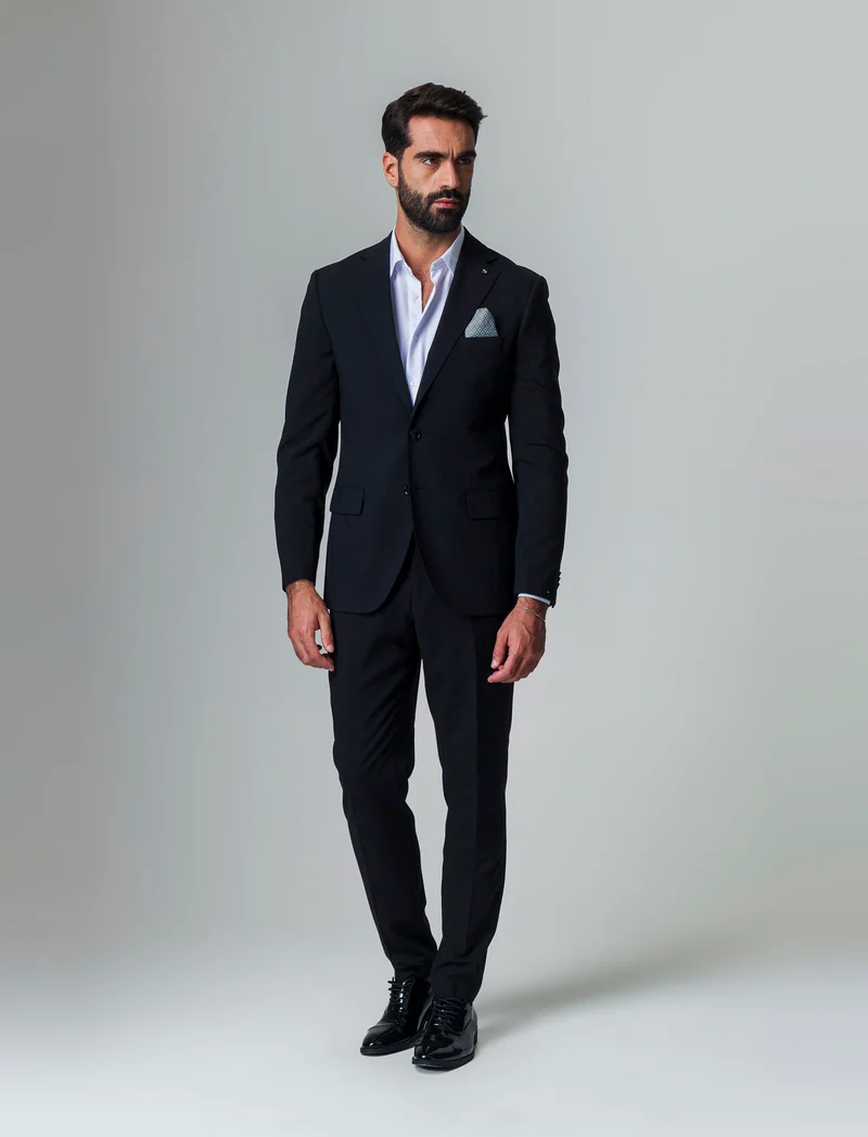 Blazer da completo formal fit da uomo - Nero