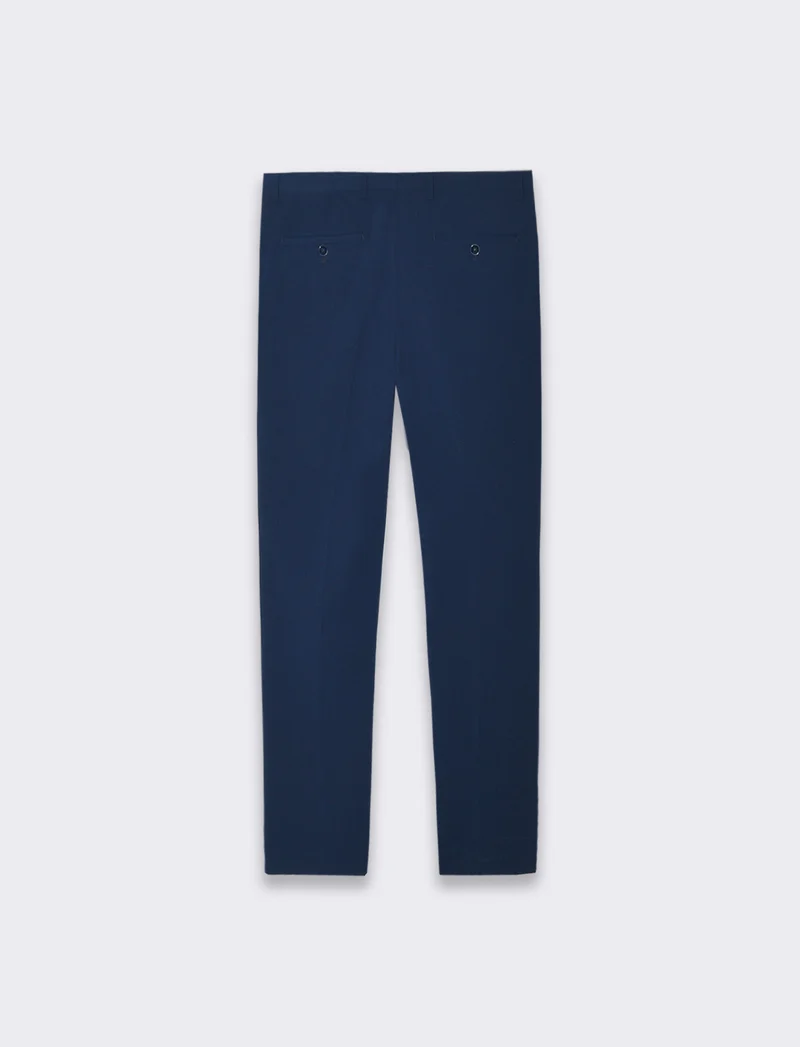 Pantaloni da completo formal fit da uomo - Blu