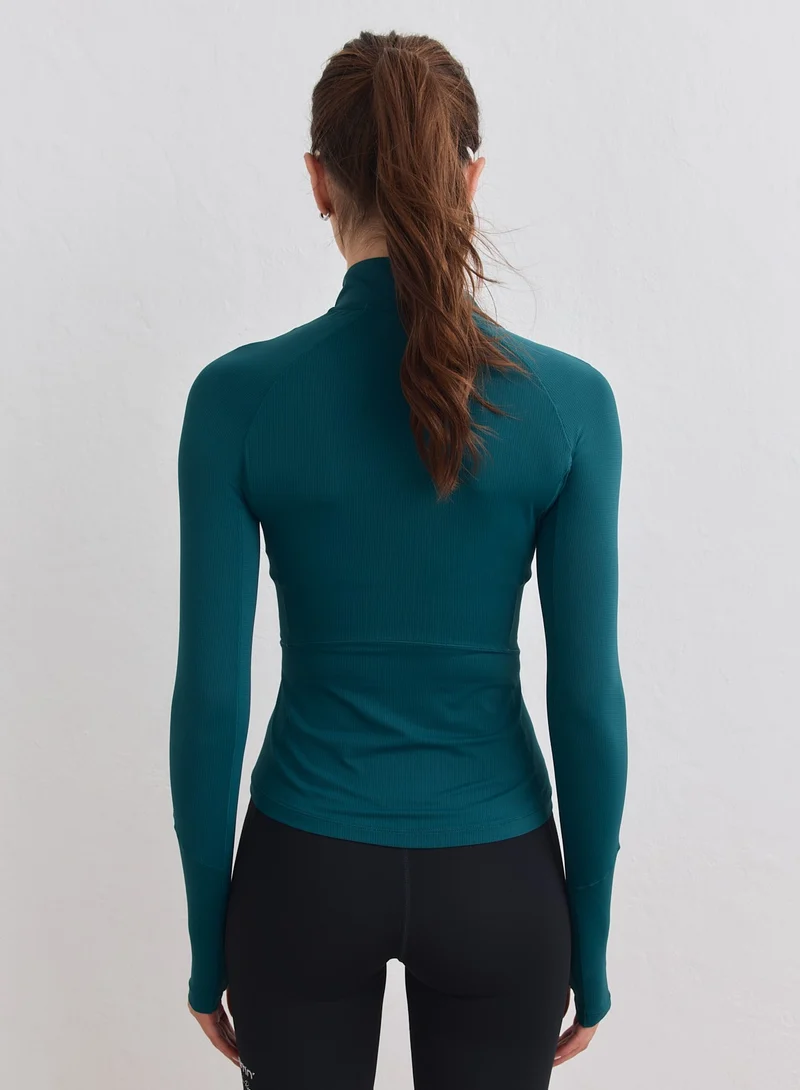 Lagoon Running Zip Long Sleeve