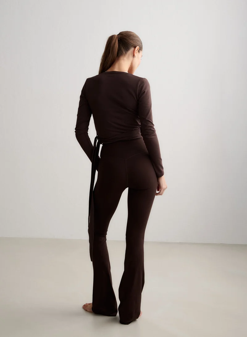 Chocolate Sense Flare Tall Tights