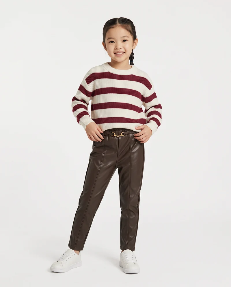 Leggings Bambina - Marrone