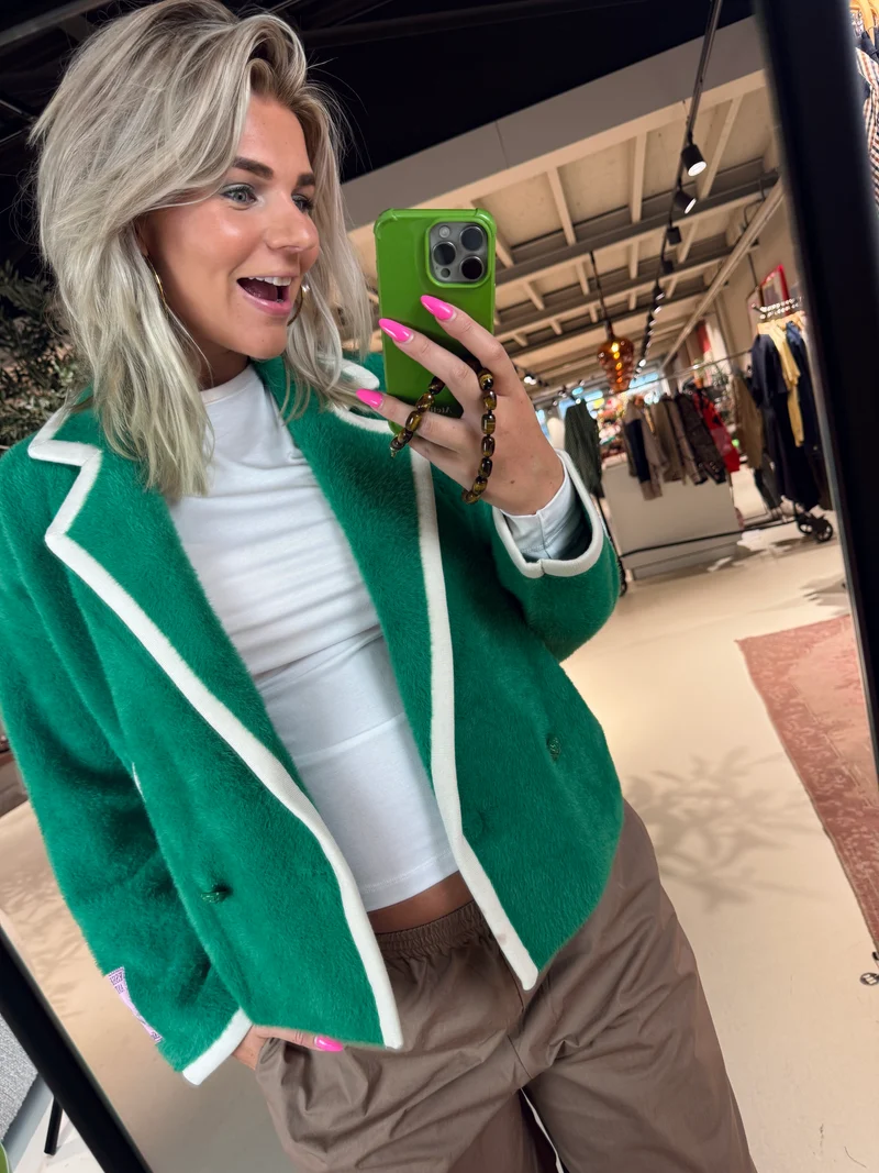 Kugar Contrast Cardigan