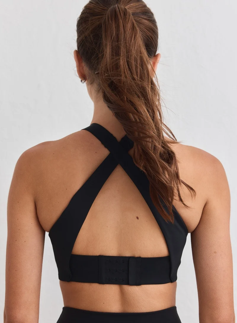 Black Essential Sports Bra