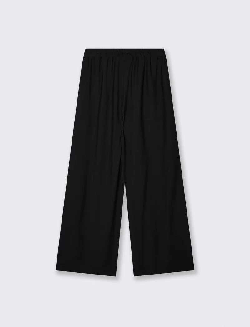 Pantaloni morbidi con elastico per lei - Nero