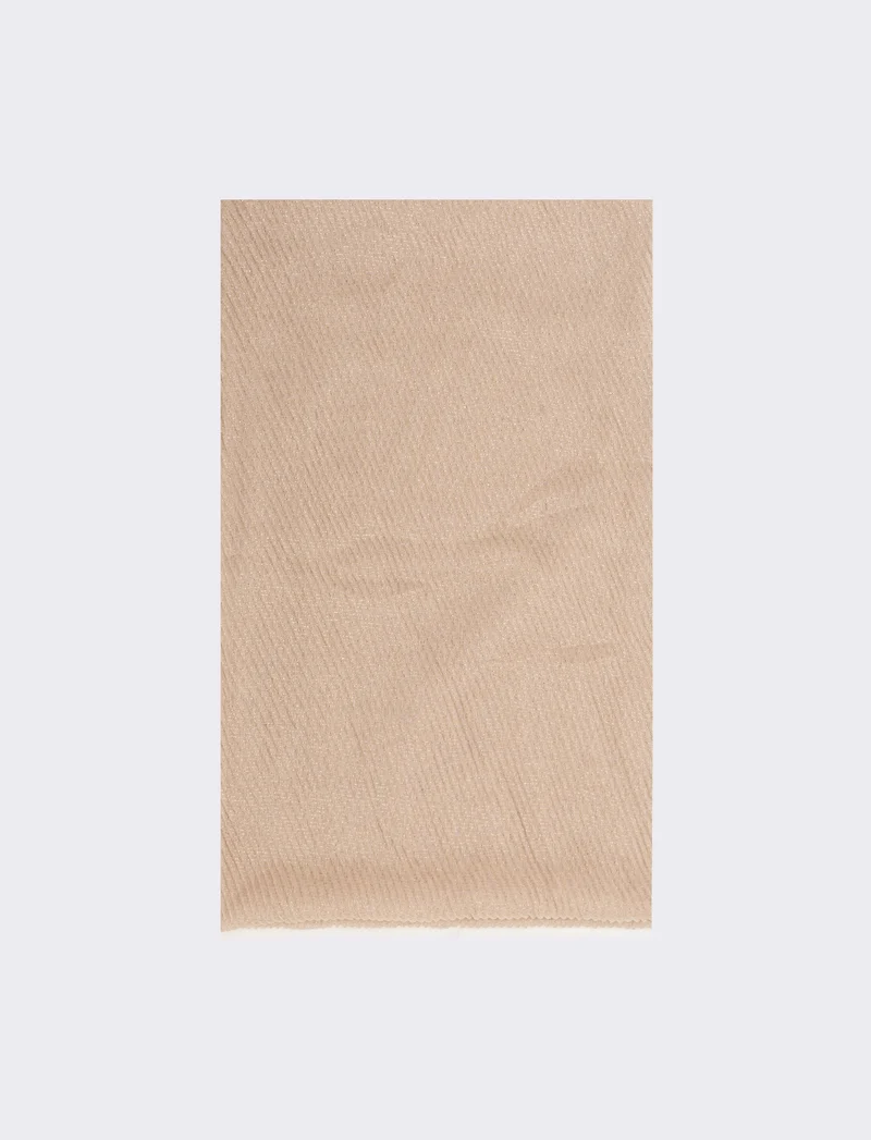 Foulard goffrato lurex - Rosa