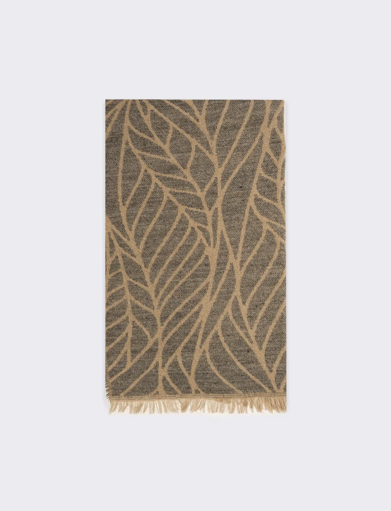 Sciarpa donna peso leggero goffrata - Grigio
