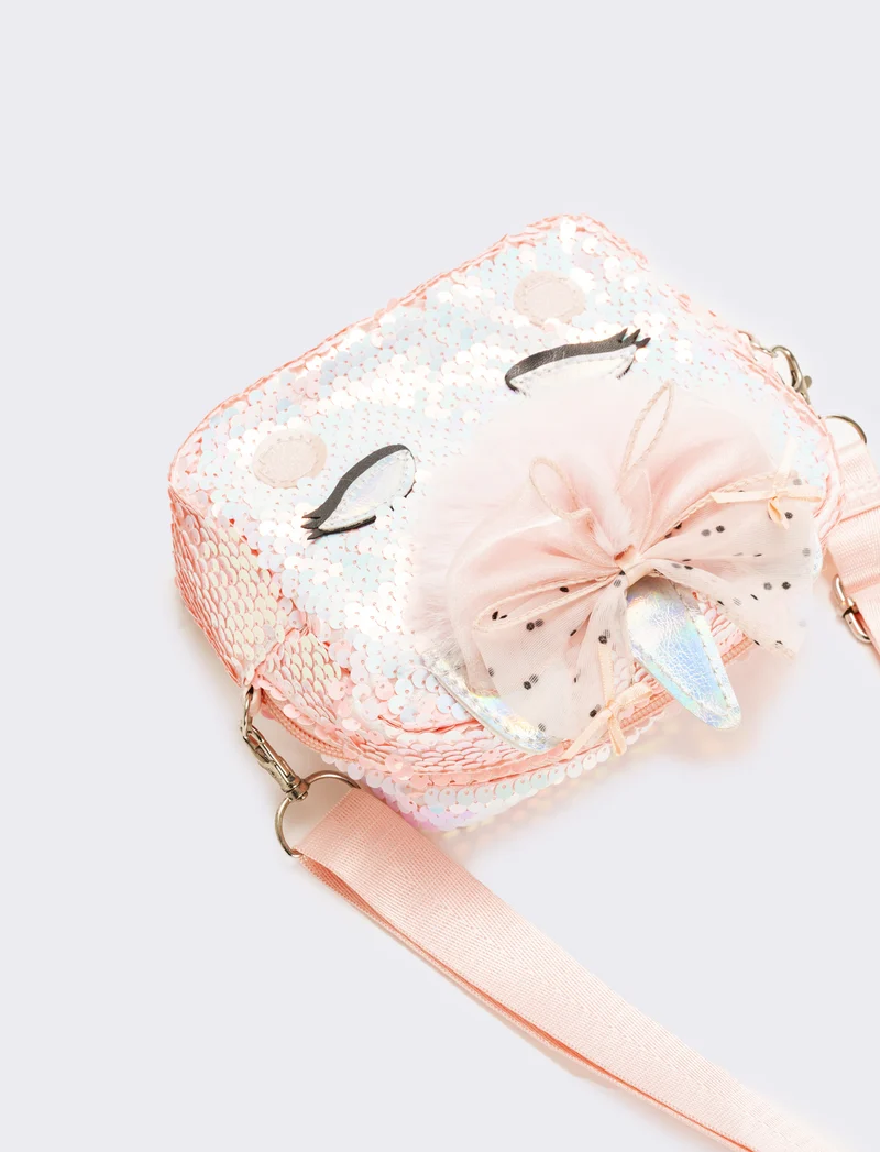 Borsa bambina a tracolla con unicorno - Rosa