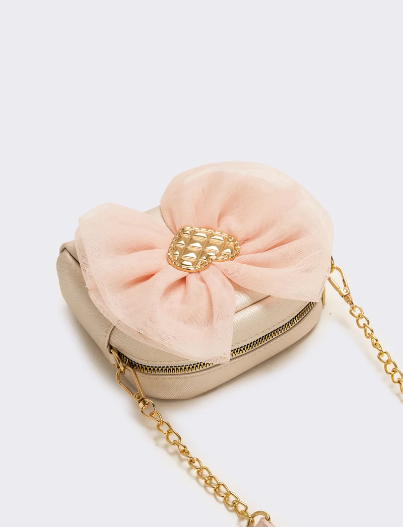 Borsa bambina tracolla con fiocco - Rosa