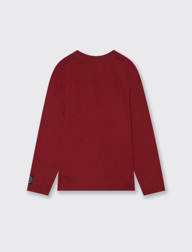 T-shirt con stampa - Bordeaux