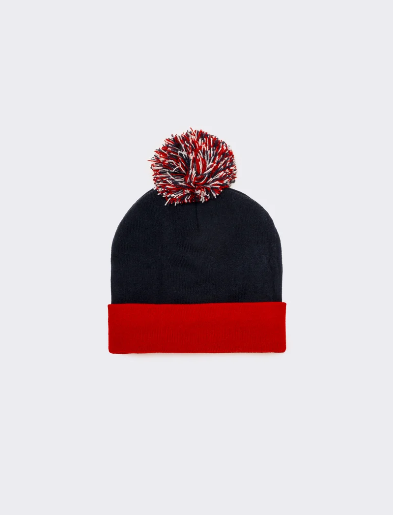 Cappello uomo vari soggetti natalizi - Rosso