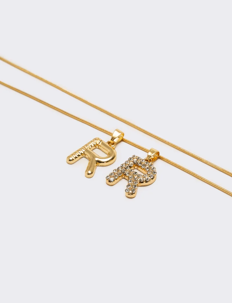 Collana letterina intercambiabile - Var 6