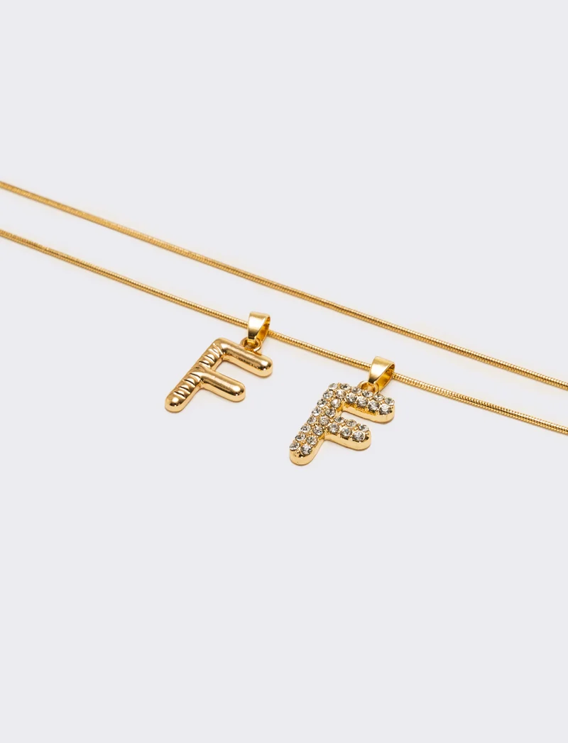 Collana letterina intercambiabile - var 3