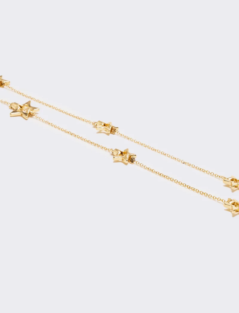 Collana con cuoricini e stelline per lei - Oro
