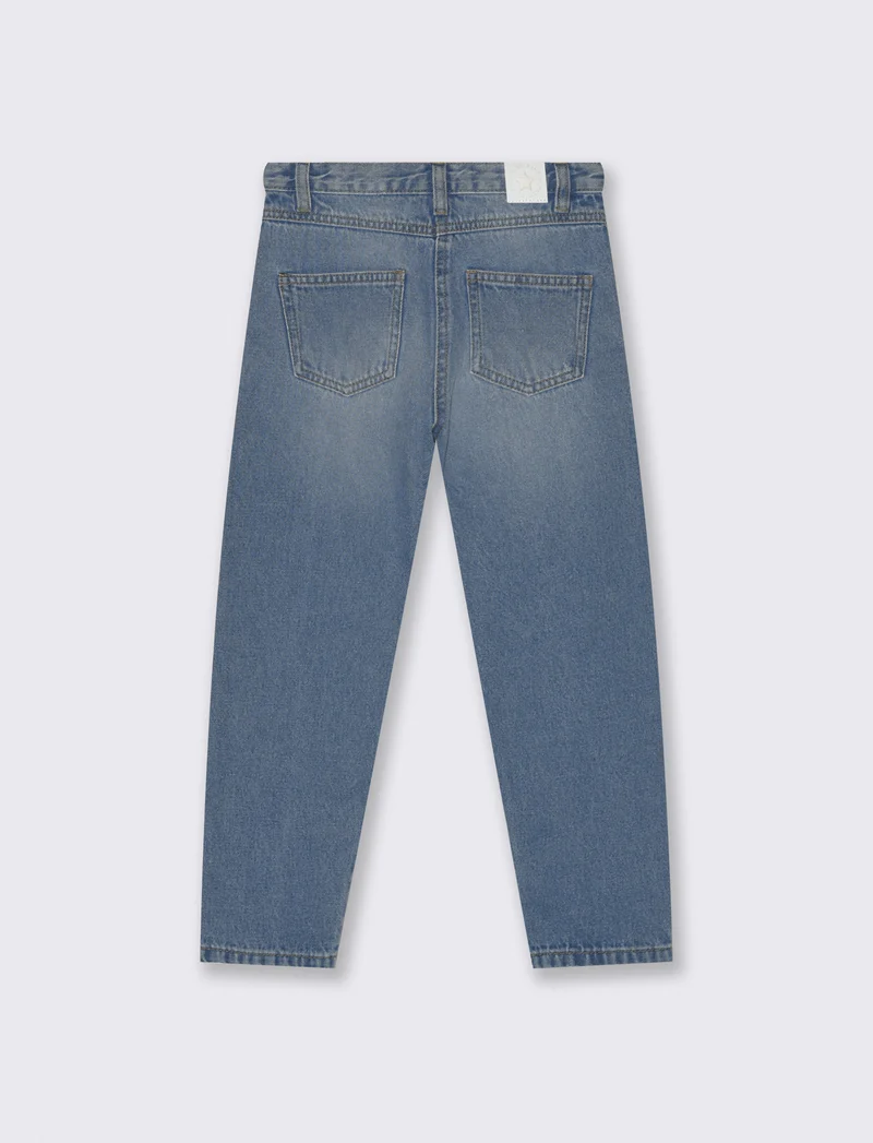 Jeans mom fit da bambina - Denim