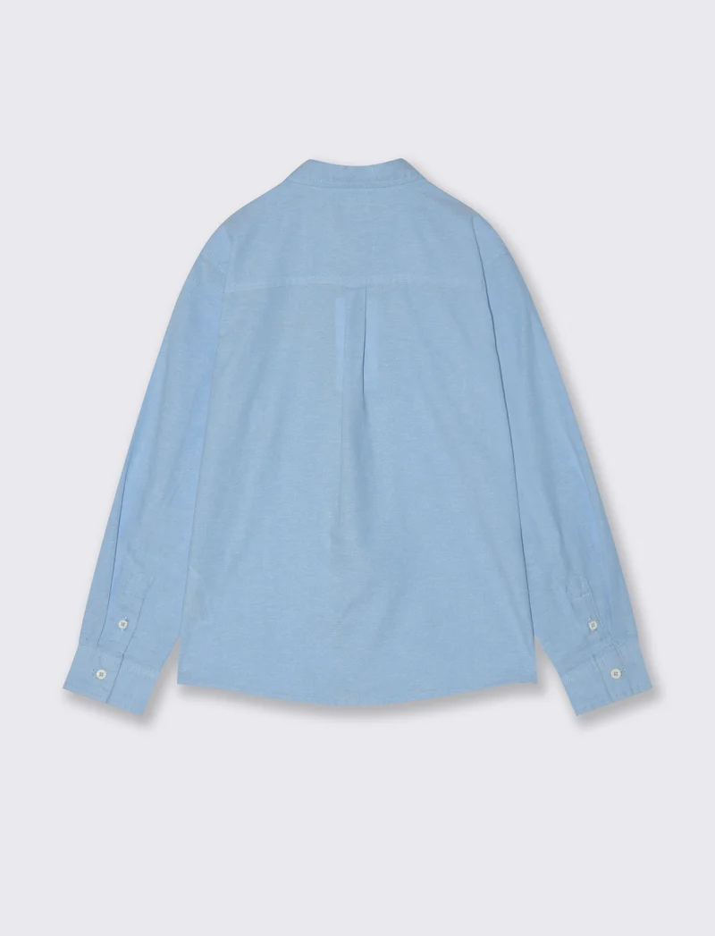 Camicia in oxford. - Azzurro