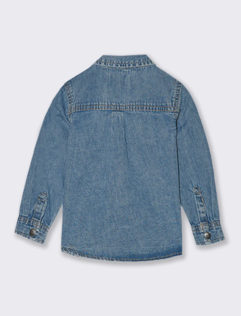Camicia in denim con rotture - Denim