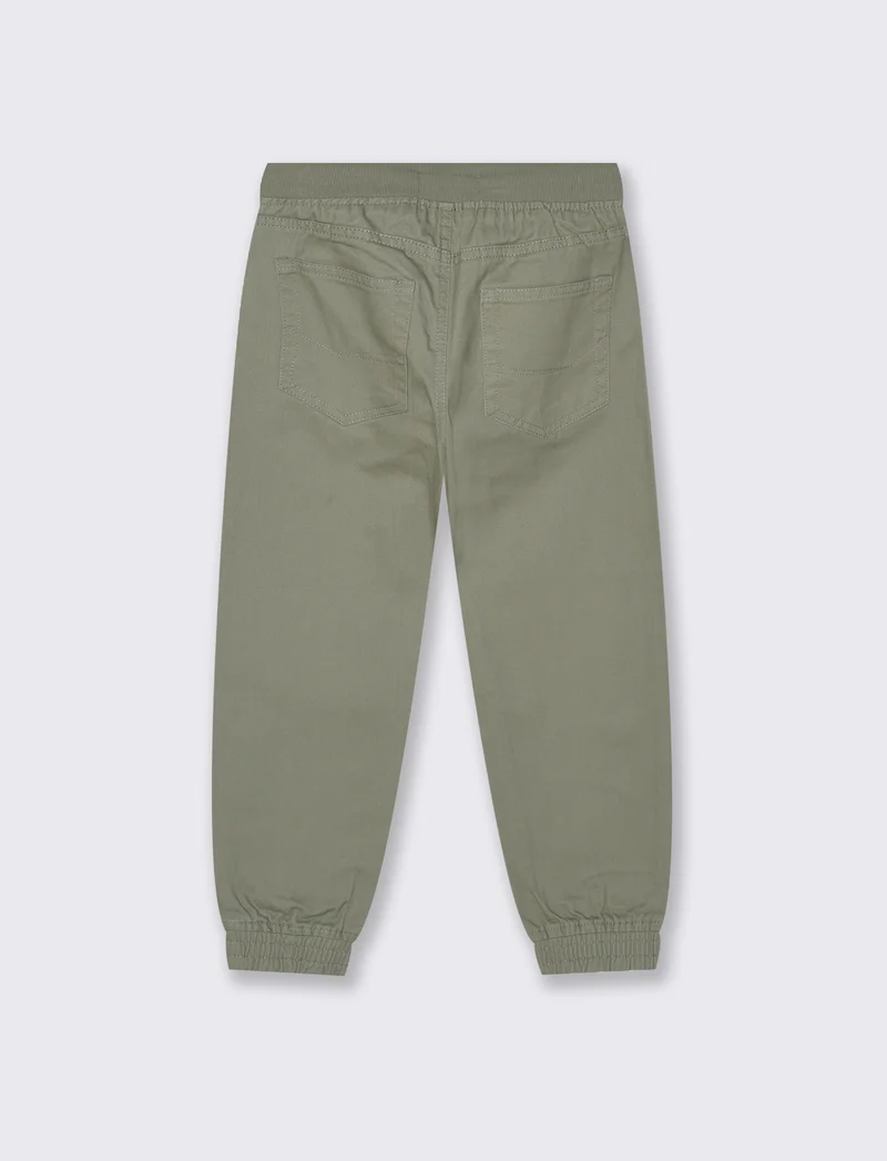 PANTALONI JOGGER IN COTONE - Verde militare