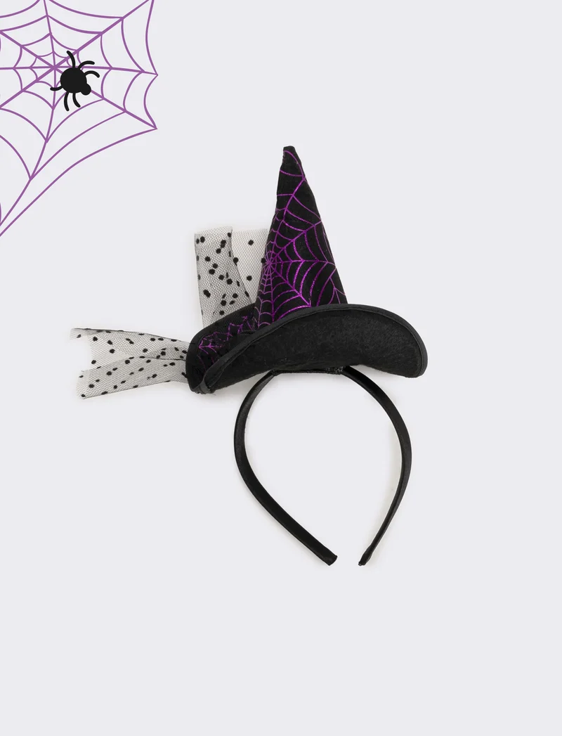 Cerchietto halloween bambina vari soggetti - Viola