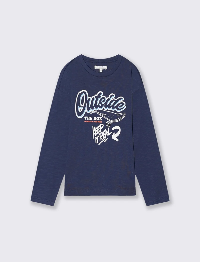 T-shirt maniche lunghe - Blu