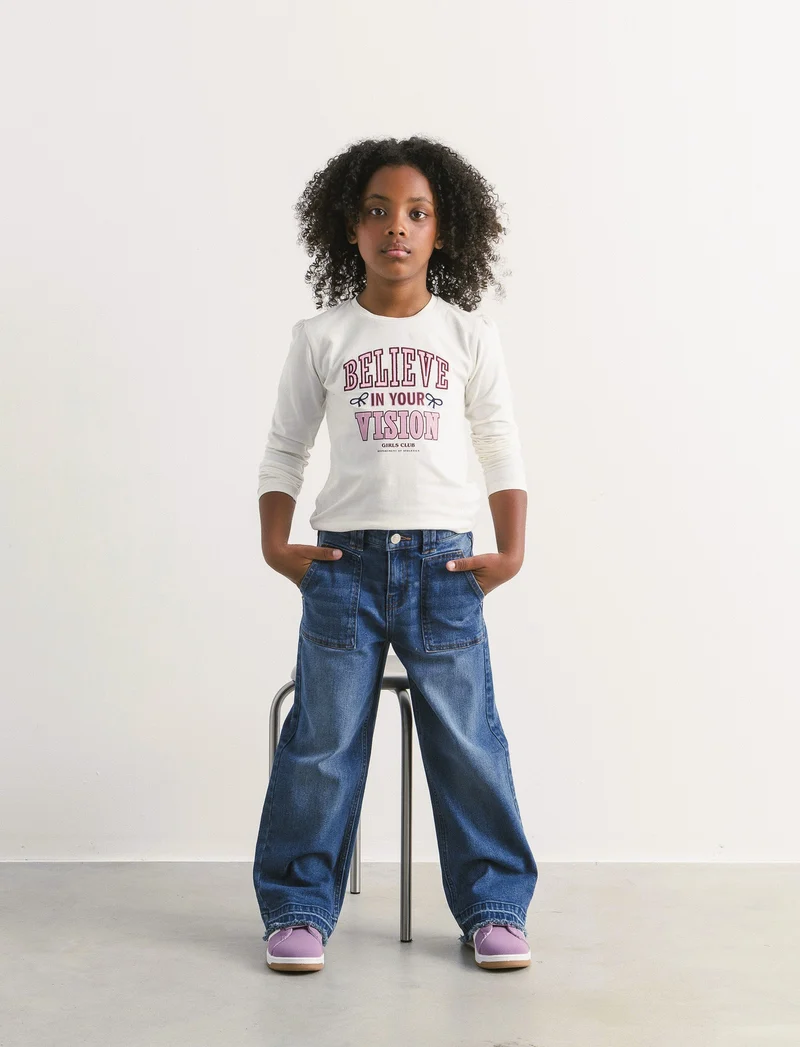Denim modello culotte. - Denim