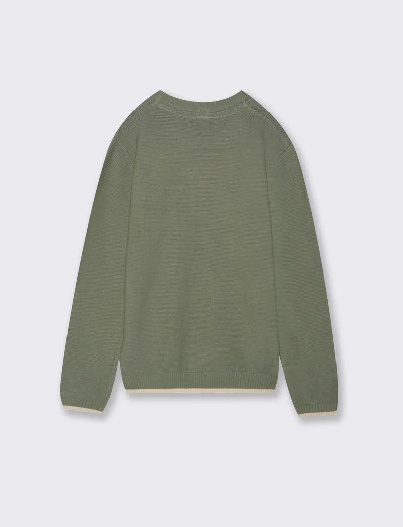 MAGLIA CON TASCHINO - Verde salvia