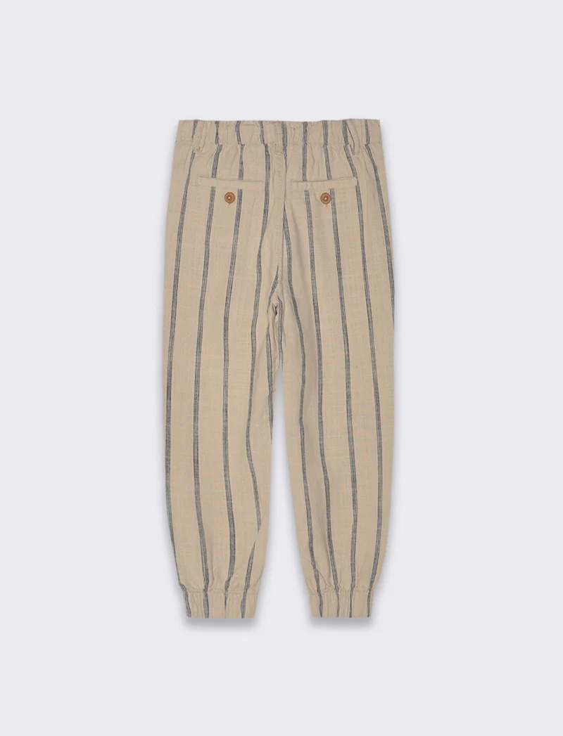 Jogger in misto lino da bambino - Righe