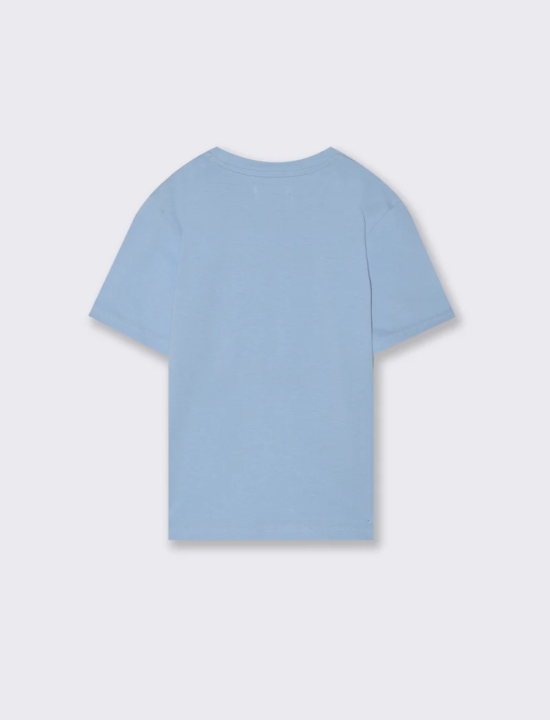 T-shirt mezza manica da bambino - Celeste