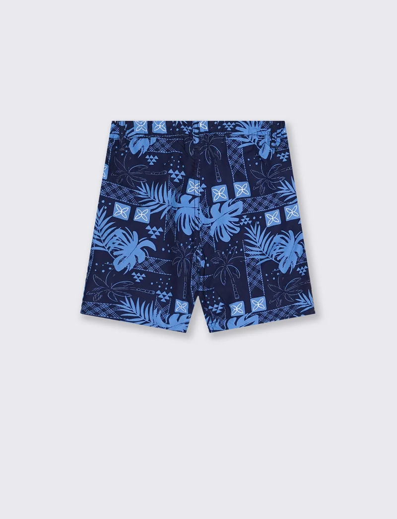 Short stampato da bambino - Blu