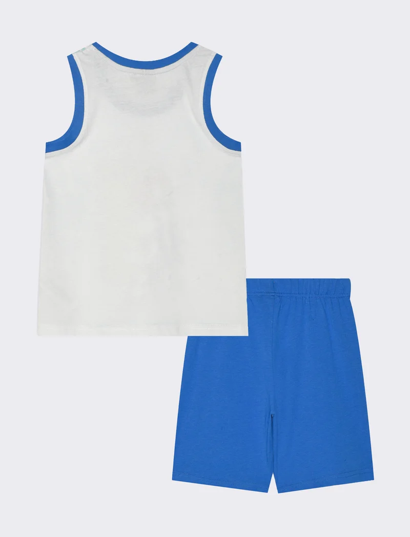 Completo con personaggi da bambino - Blu cobalto