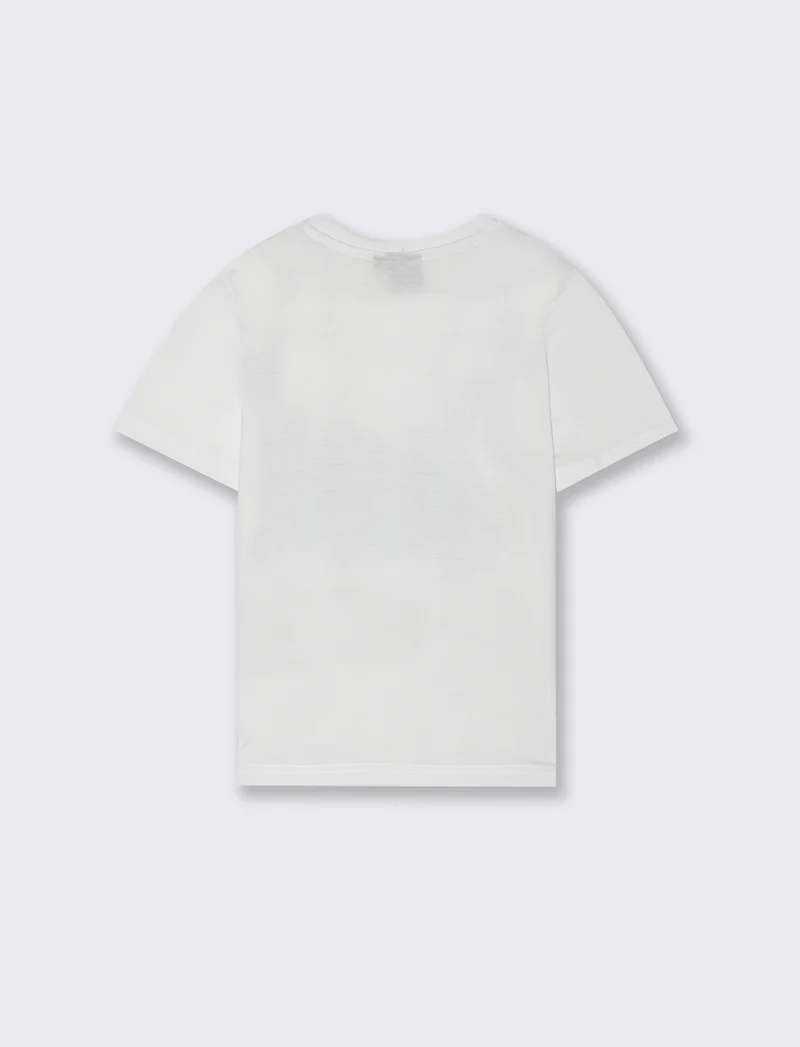 T-shirt con stampa Batman da bambino - Bianco