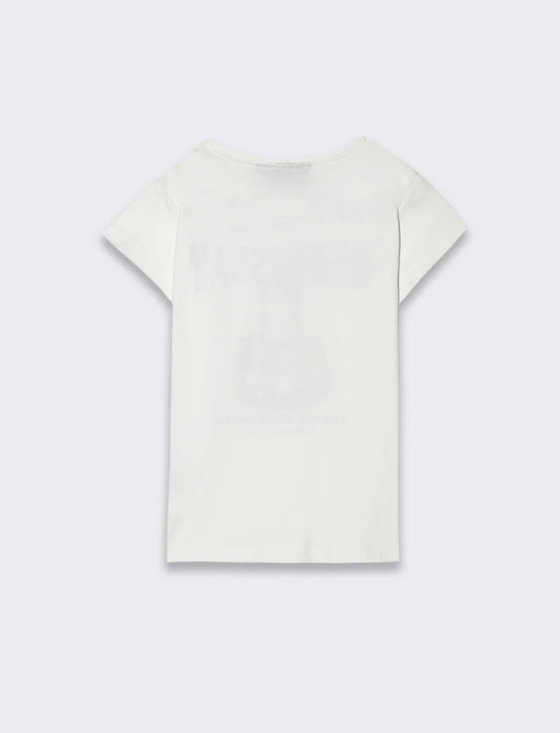 T-shirt Halloween Wednesday da bambina - Bianco