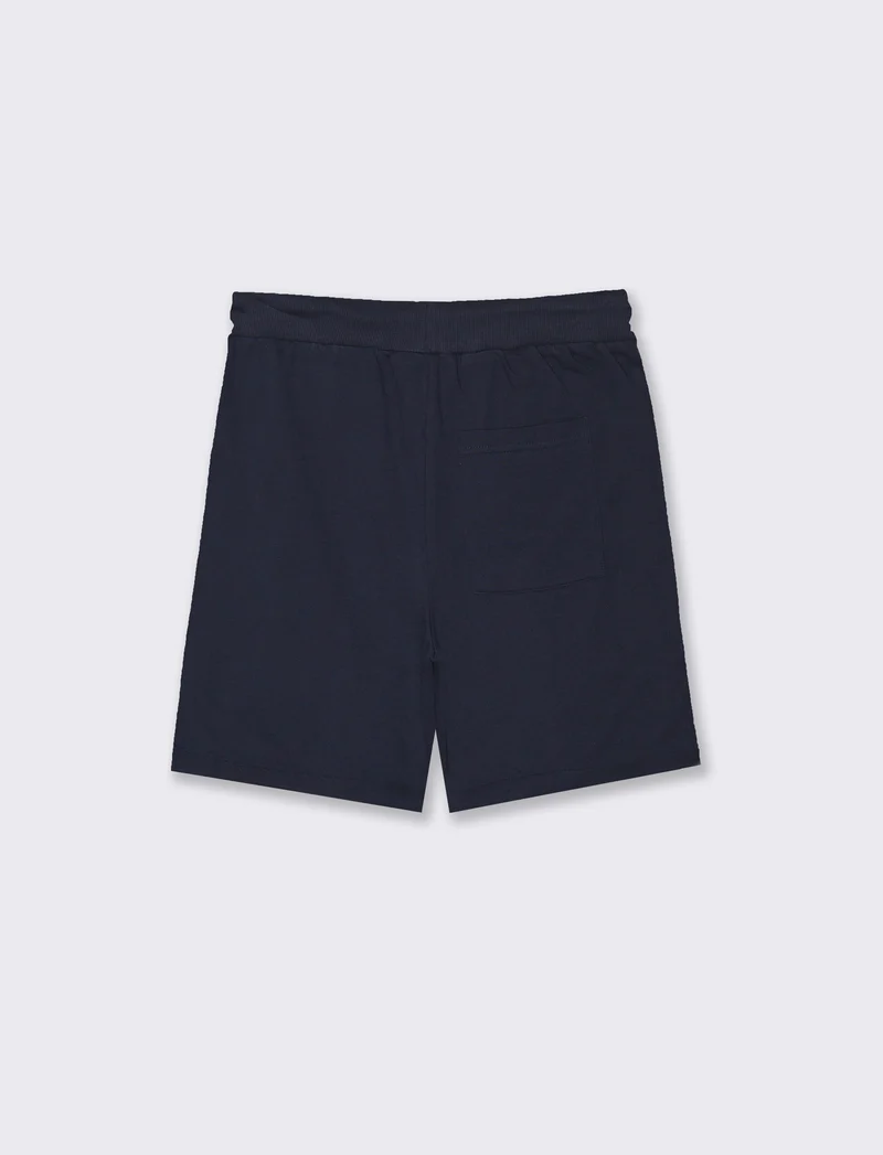 Bermuda in felpa stampati da bambino - Blu