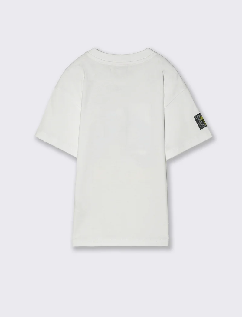 T-shirt squalo da bambino - Bianco
