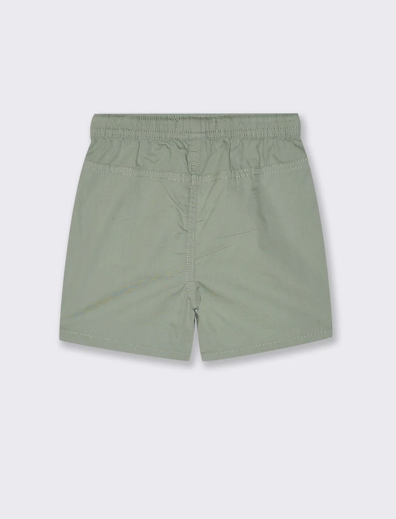 Bermuda con coulisse da neonato - Verde