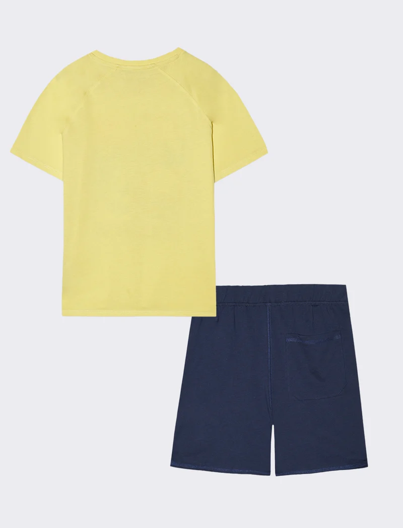 Set due pezzi con canotta da bambino - Verde acqua