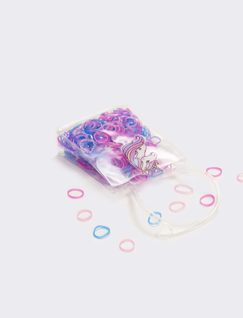 Borsetta per elastici per capelli - Rosa