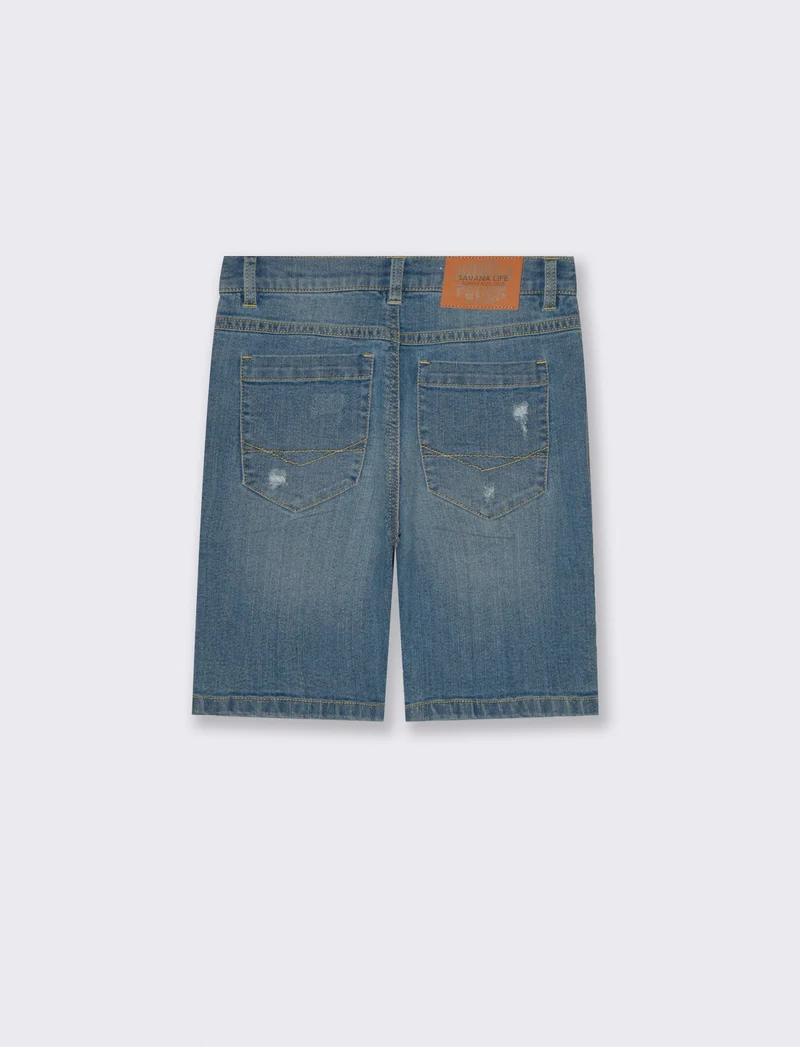 Bermuda in denim da bambino - Denim