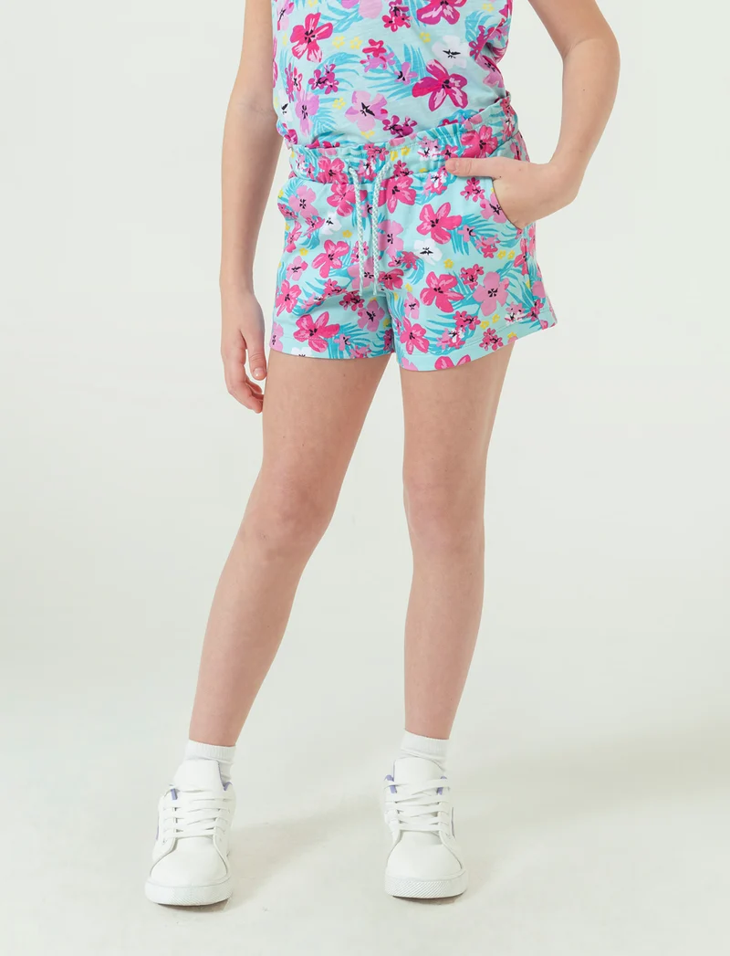 Short in felpa 2 pack da bambina - Fuxia