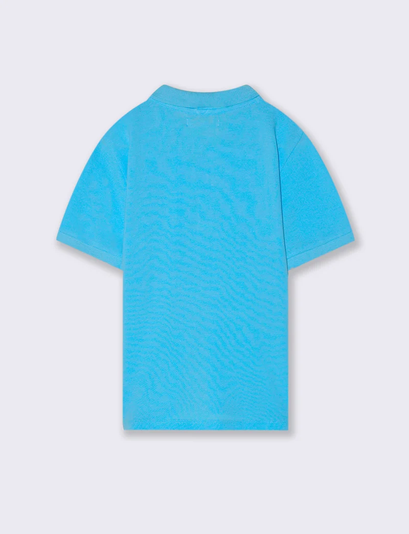 Polo mezza manica da bambino - Azzurro cielo
