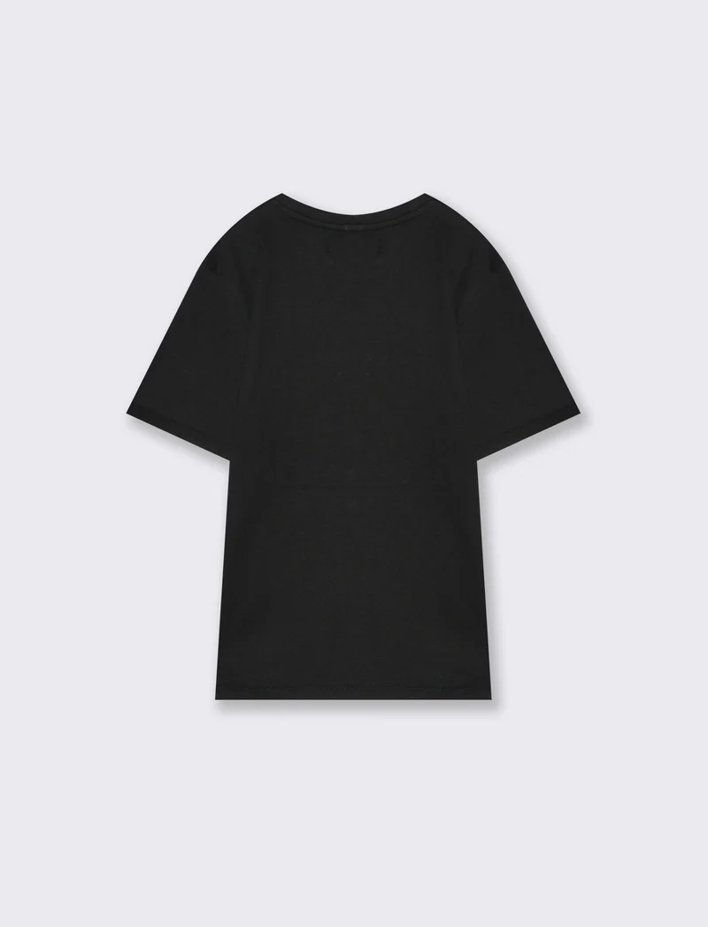 T-shirt con stampa summer da bambino - Nero