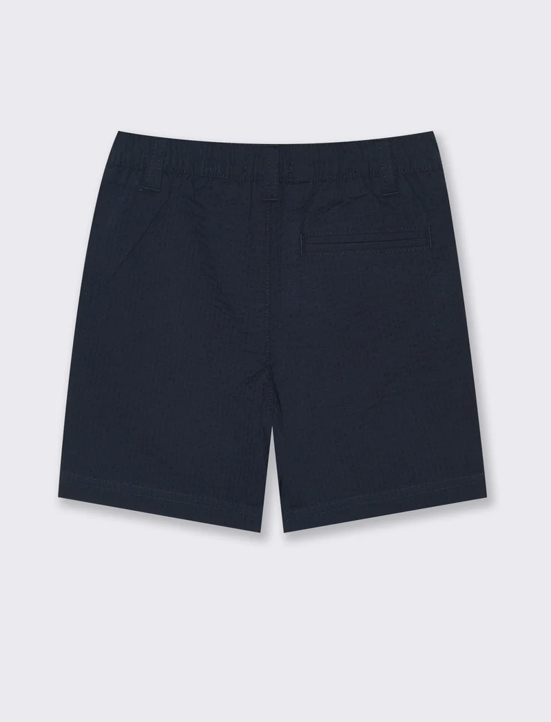Shorts in seersucker da neonato - Blu