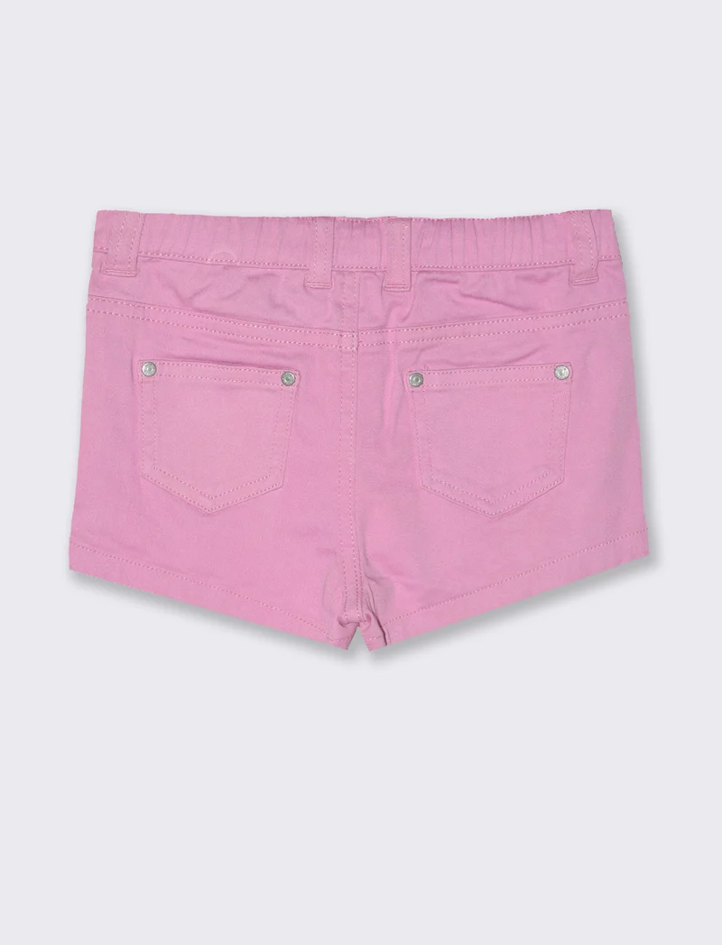 Short con tasche da neonata - Rosa