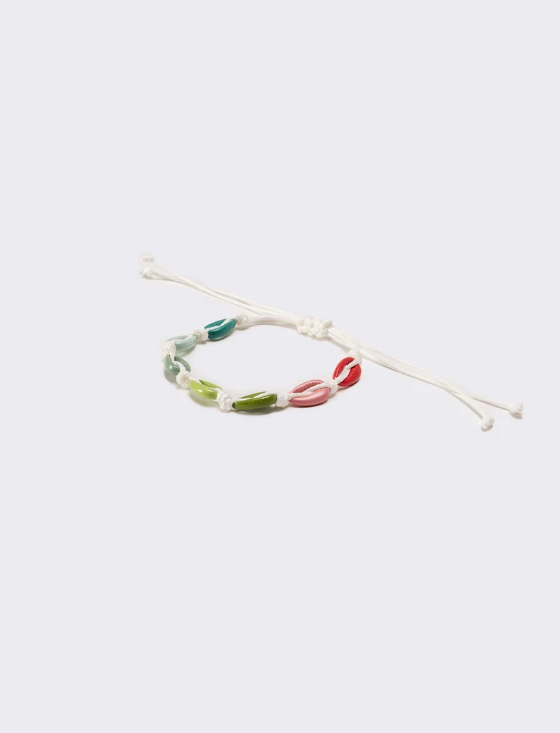 Cavigliera donna con conchiglia - Multicolore