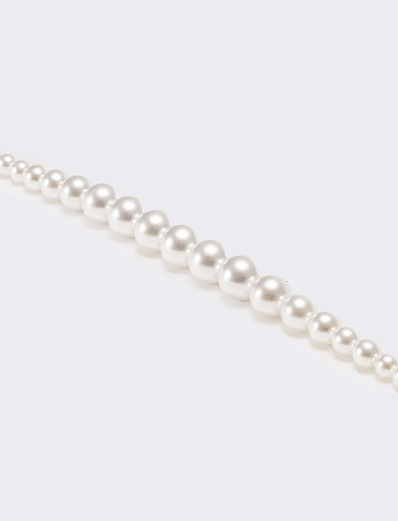 Collana donna con perle degrade - Bianco natural